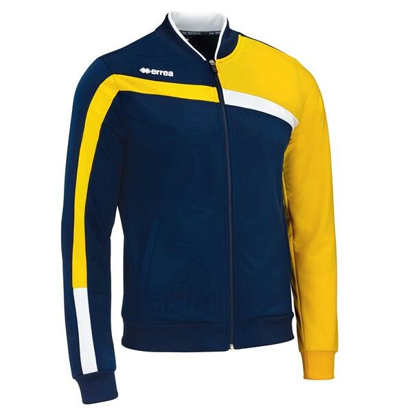 Andromeda kinder trainingsjack navy-gele kleur